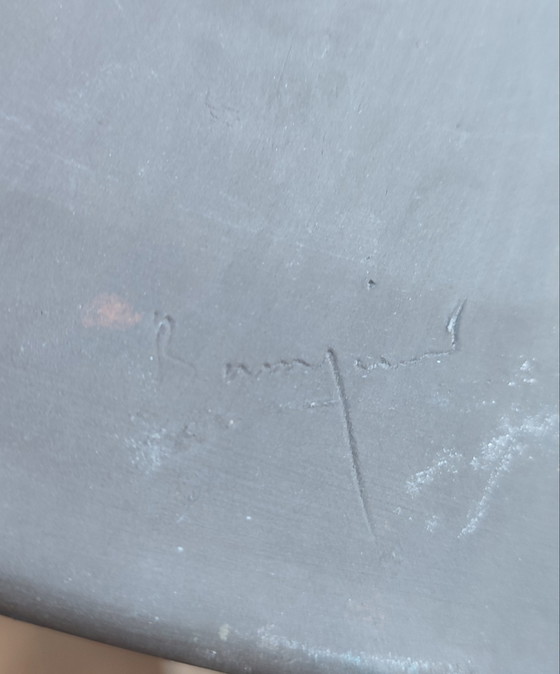 Image 1 of Grande ciotola in gres (firmata) proveniente da una manifattura francese, risalente agli anni '60-'70.