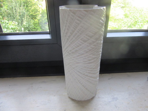 Image 1 of Wunsiedel Bavaria Porcelaine White Modernist Vase 180726