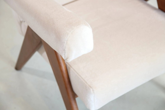 Italienischer Design-Sessel aus Mohair – Mid Century Modern (photo 5 of 6)