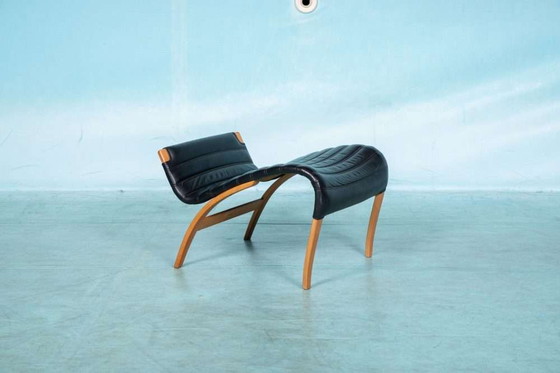 Image 1 of Design Lounge armchair & stool 70s Bruno Mathsson Pernilla