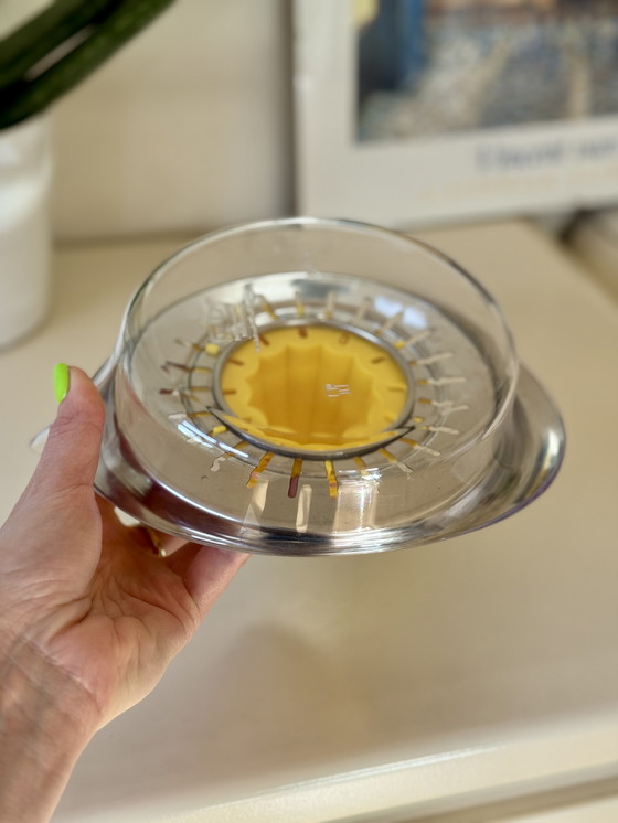 Image 1 of Vintage Citrus Press Stainless Steel & Fresh Yellow Ikea Spritta