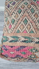 Pouf vintage Kelim, cuscino da seduta marocchino, cuscino da terra in stile boho