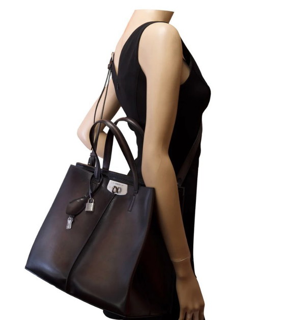 Image 1 of Borsa NON SIGNE / UNSIGNED in Cuir Noir - 103433