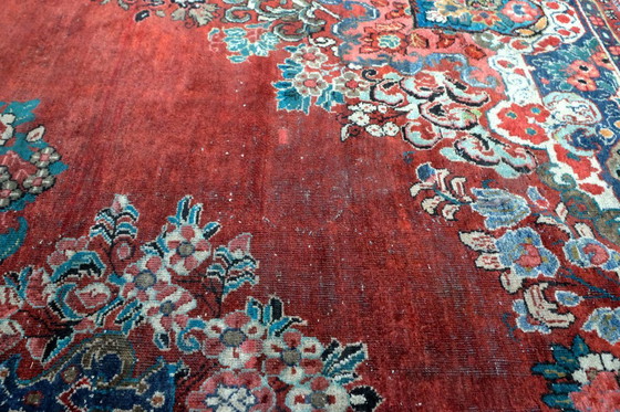 Image 1 of Mahal, alfombra antigua anudada a mano. 328x438