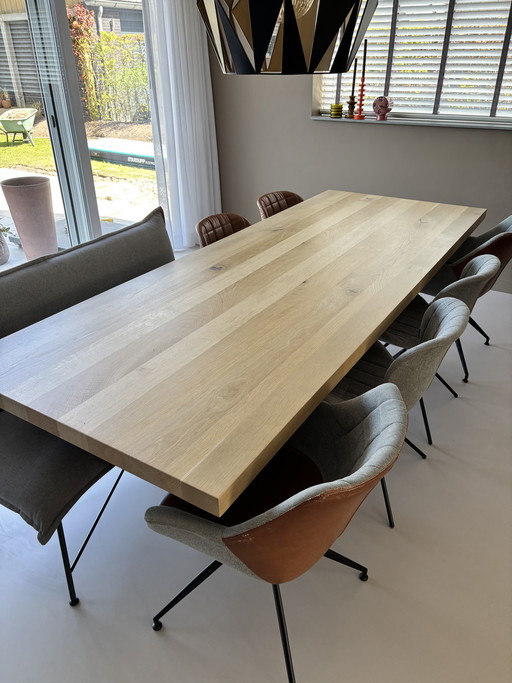 Oak dining table