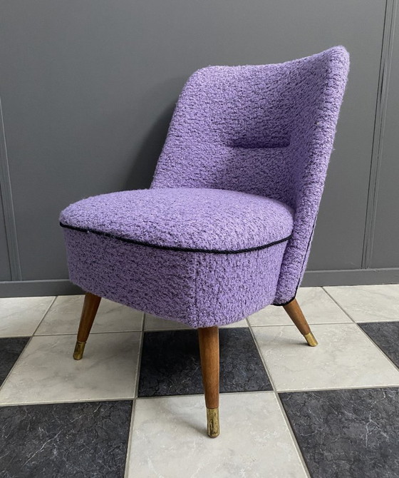 Image 1 of Purple wool chair 1960s