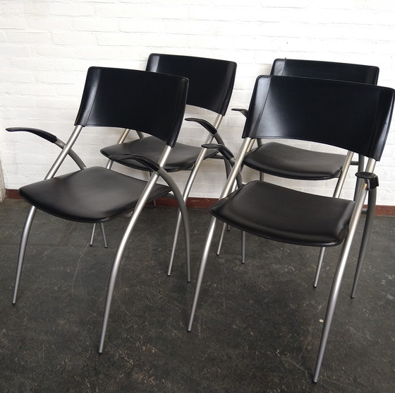 Image 1 of 4x Calligaris designer chairs