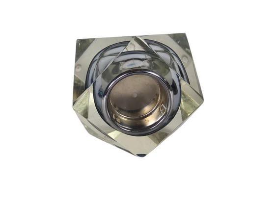 Image 1 of Murano - Sommerso - Vetro sfaccettato - Portacandele - Flavio Poli - Italia - Anni '60