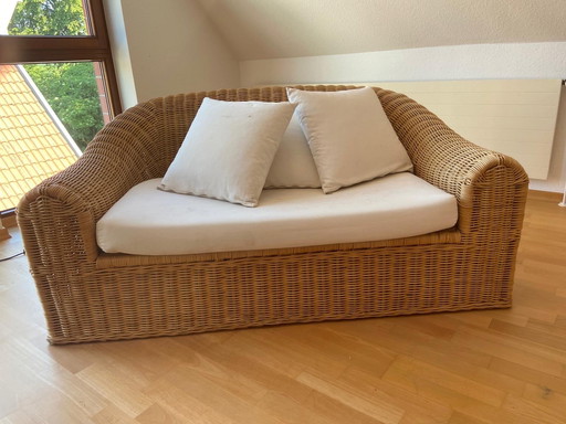High-quality rattan sofa, lounge sofa, basket, 1.65m
