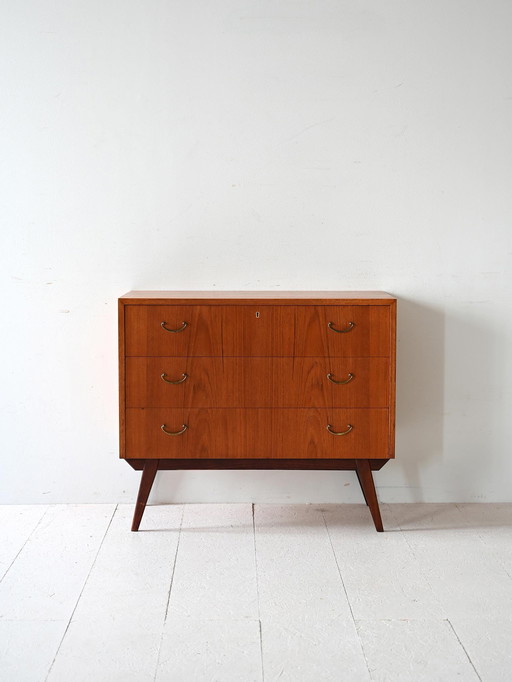 1950s/60s Scandinavian Teak and Mahogany Chest