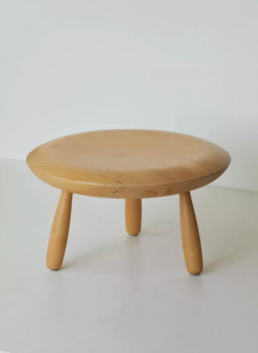 Tavolino/sgabello Karljohan in legno di betulla di Christian Halleröd, vintage Ikea PS 2009
