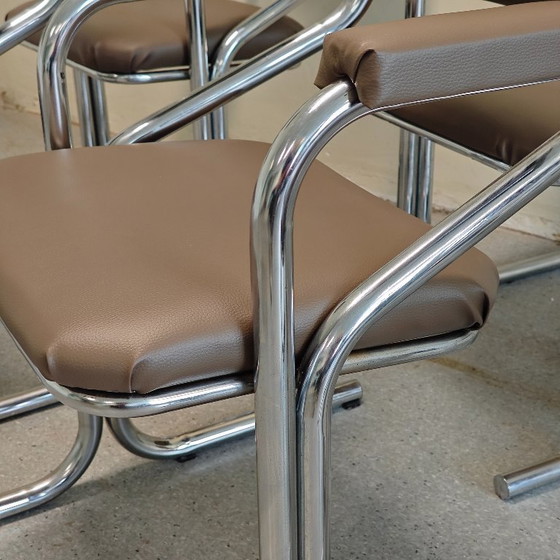 Vintage Jerry Johnson Eetkamerstoelen – Skai (photo 10 of 11)