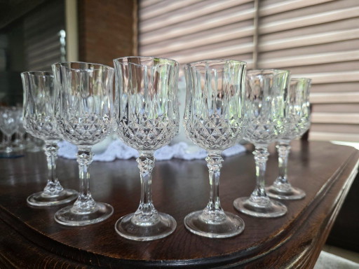 6x Crystal d'Arques "Longchamp"