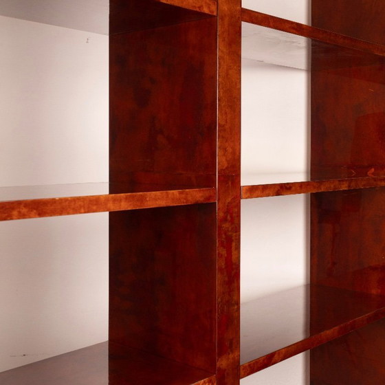 Image 1 of Perkamenten boekenkast van Aldo Tura voor Tura Milano 1960