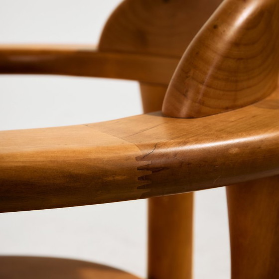 Image 1 of MK10590 Set da pranzo in legno di ontano di Erwin Berghammer per Team 7, Set di 7