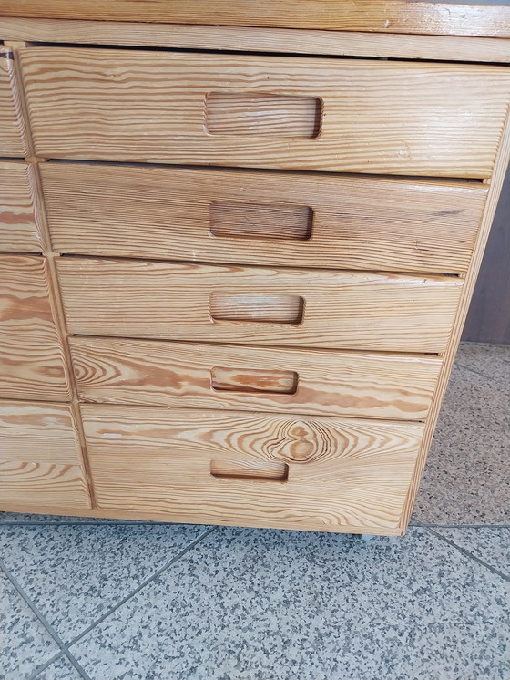 Image 1 of 1 x vintage Ikea IVAR Ladekastje op Wielen anni '80