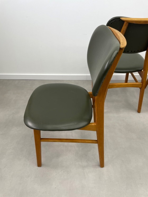 Image 1 of Set of 4 vintage 1960s teak chairs