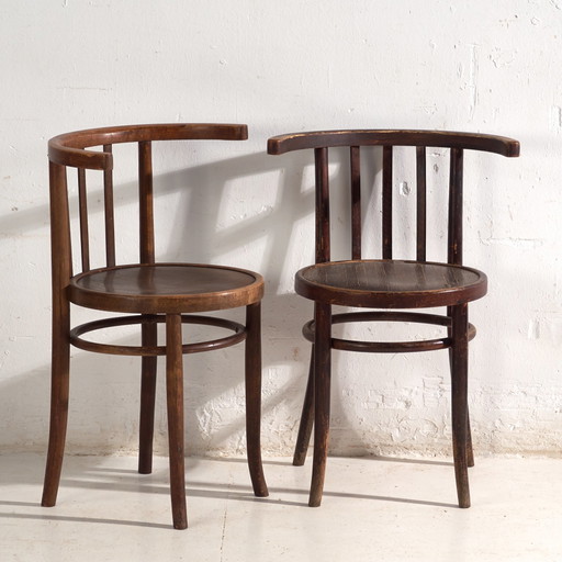 Antieke fauteuils in Thonet-stijl buighout – Centraal-Europa, circa 1930 - Set van 2 stoelen #3
