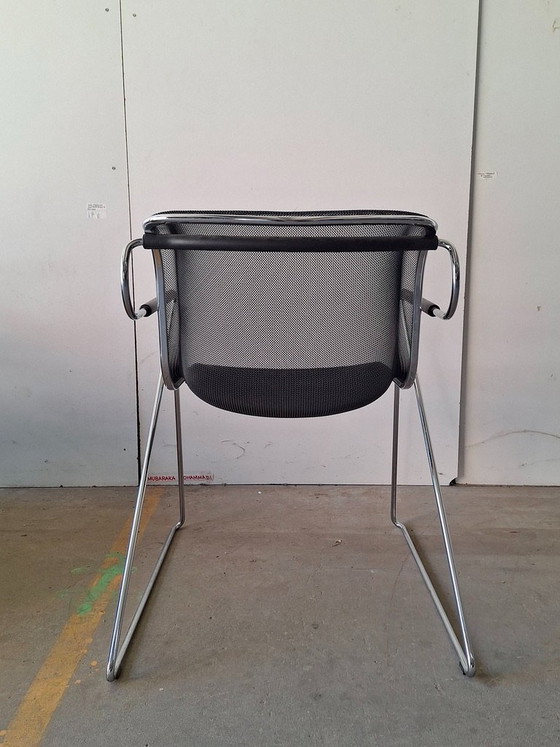 Penelope Chairs von Charles Pollock für Castelli, 1982 – Anonima Castelli, Esszimmerstühle, Aluminium (photo 4 of 12)