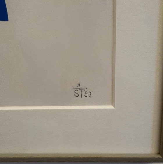 Image 1 of Anton Stankowski – Conjunto de tres pruebas artísticas de geometría abstracta - Serigrafías (1993)