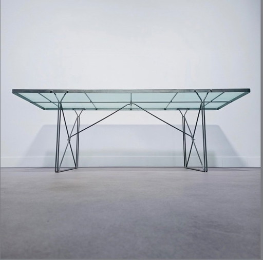 Postmodern dining table by Niels Gammaard - 1986