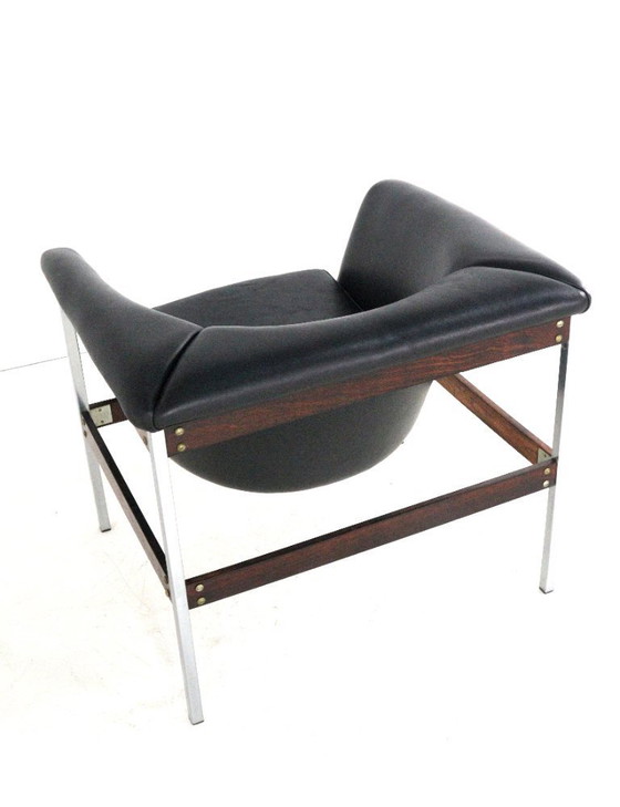 Image 1 of Geoffrey Harcourt voor Artifort fauteuil stoel model 042 vintage gestoffeerd