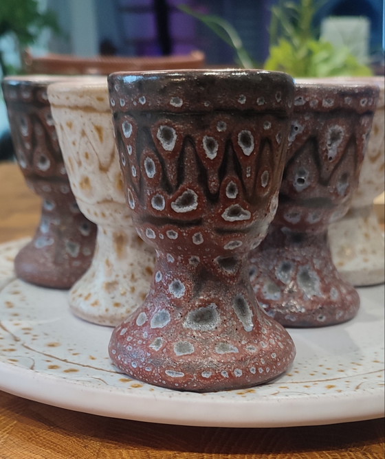 Set di uova in ceramica vintage di Jean Austin – Jean Austruy, Accessori da tavola (photo 14 of 15)
