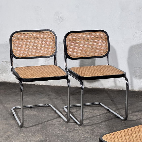 Set di 4 sedie da pranzo stile Cesca, ispirate a Marcel Breuer, anni '90 – Plastica (photo 16 of 16)