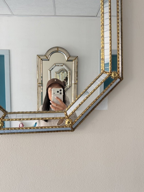 Image 1 of Spaanse vintage mozaïek spiegel