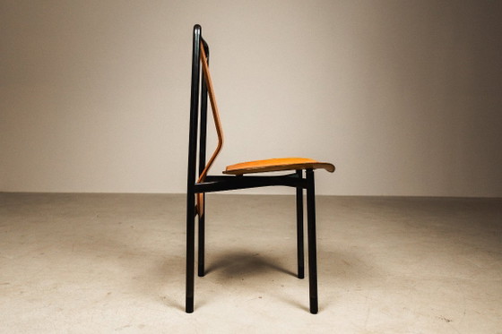 Image 1 of Juego de seis sillas de comedor 'Irma' diseñadas por Achille Castiglioni para Zanotta, Italia, 1979.