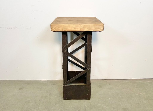 Industrial Riveted Side Table, 1960s