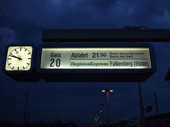 Image 1 of Double-sided NS station clock XL