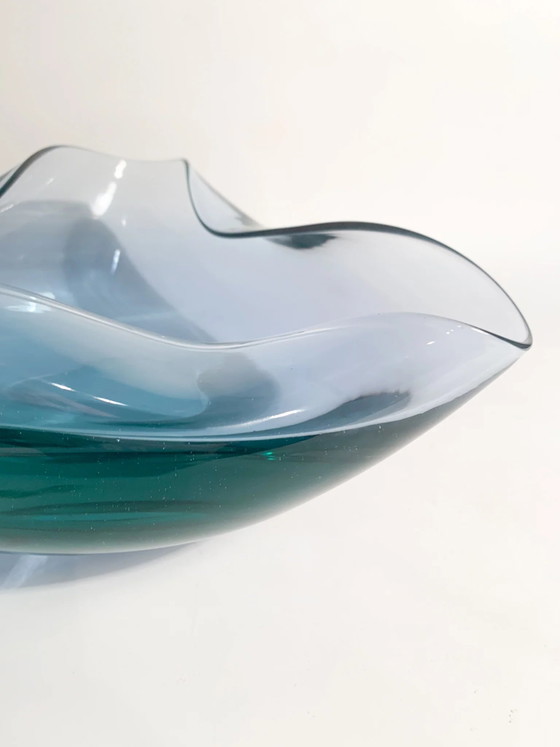 Posacenere in vetro di Murano blu soffiato a mano anni '70 – Oggetti decorativi (photo 7 of 9)