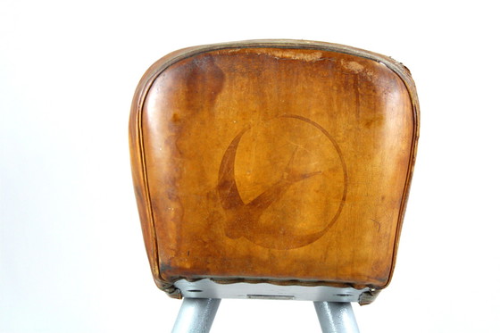 Image 1 of Vintage Gymnastic Pommel Horse In Leather, 1950S