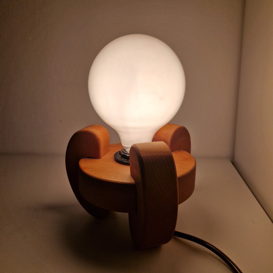 Image 1 of Vintage Lamp Danish Lamp 70s Pine