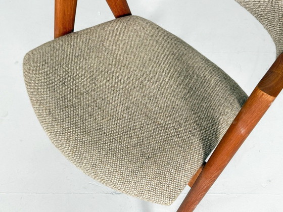 Image 1 of Set di 5 sedie/sedie da pranzo di Kai Kristiansen per Sva Møbler, modello: 'Compas', Danimarca, anni '60