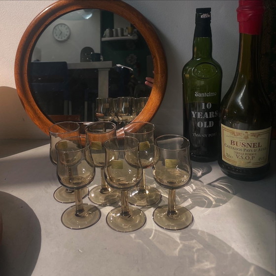 Image 1 of Gläser mit Portwein oder Schnaps Luminarc Rauchglas