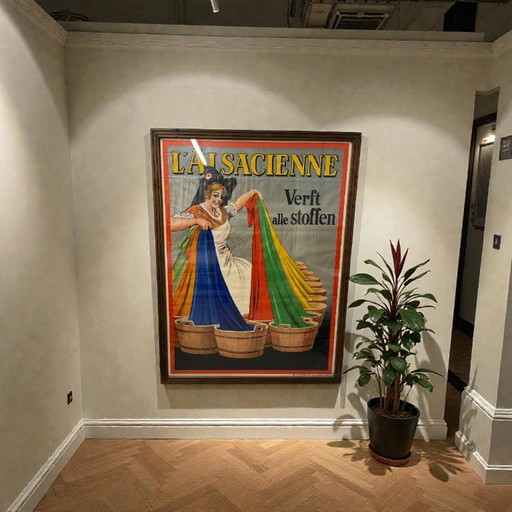 Poster antico autentico L'Alsacienne