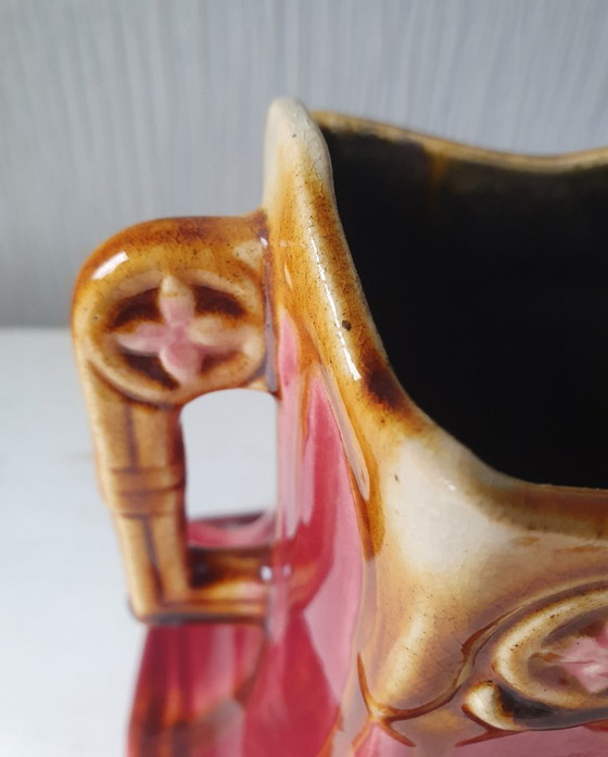 Art Nouveau Jardinière – Barbotine (ca. 1900) - No. 2167 – Vases, Ceramic (photo 7 of 10)