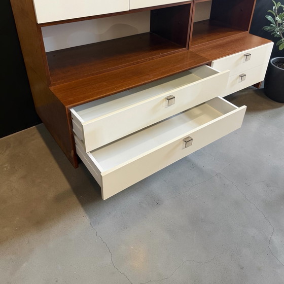 Vintage Pastoe made to measure modular Wall cabinet, Glass, Wood, Brown (photo 10 of 12)