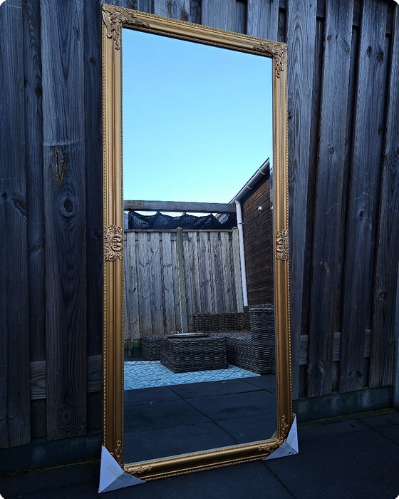 Image 1 of Gold Bronze Antique Look Mirror With Facet