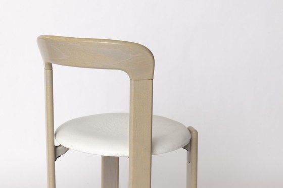 Image 1 of Vintage Bruno Rey Stoel - 1970 Kusch & Co, Grijs Houten Frame