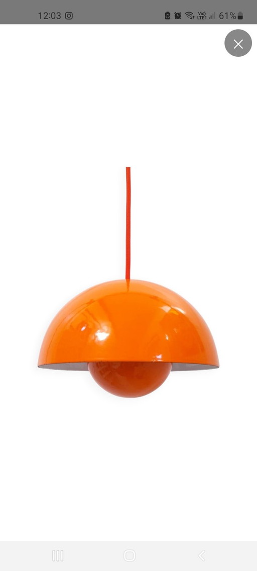 Suspensión de maceta Verner Panton para Louis Poulsen