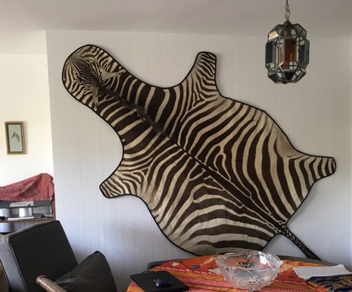 Tapiz de pared con piel de cebra