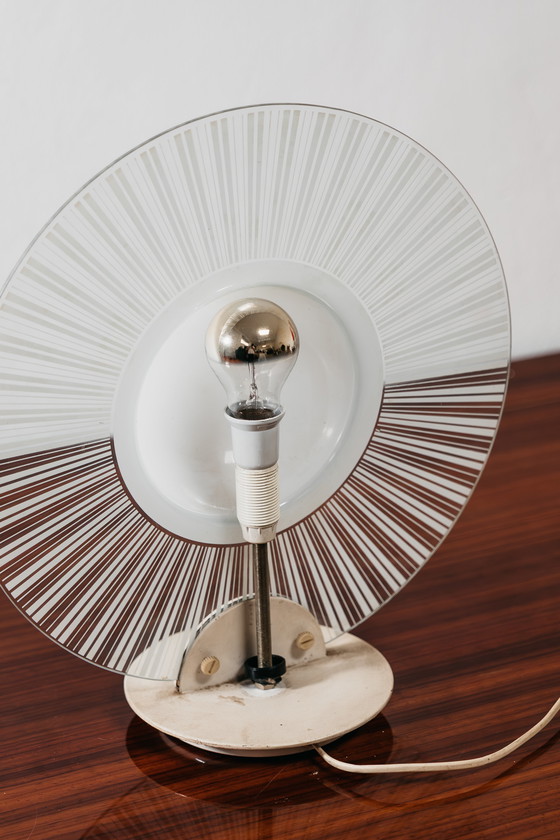 Image 1 of Vintage 1980s Postmodern Glass Design Lamp