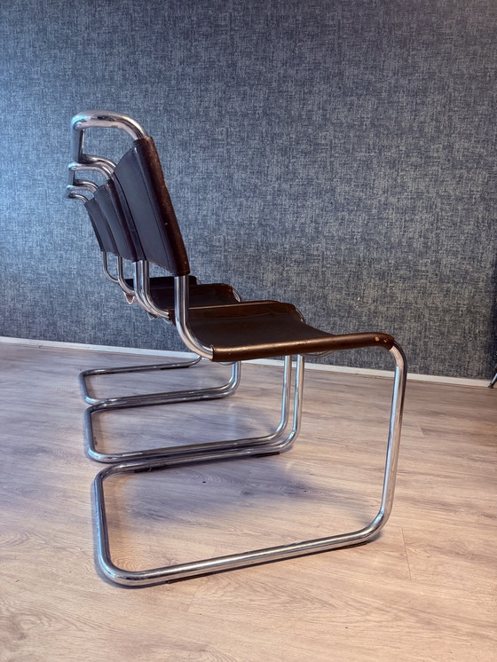 Image 1 of 3 Vintage Mart Stam S 33 Cantilever Chairs for Thonet