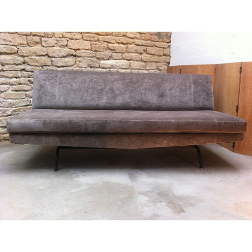 Mid century grau Daybed Sofa, Italien - 1960er