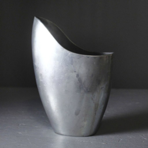 Anna Efverlund & Ikea - Brutalist Vintage Cast Aluminum Vase 1990s – vazen, Cast Iron