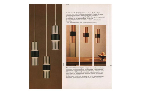 Image 1 of 3x Lampade a sospensione Touch modello B-1198 'Round Toe Round On'