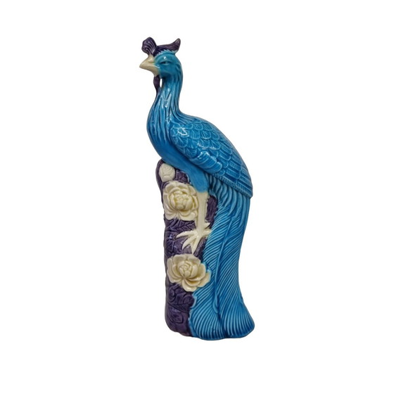 Image 1 of Vintage Chinese blue phoenix
